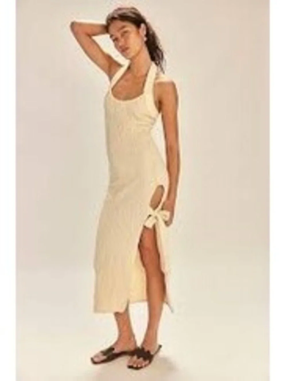 Free People Sea Foam Midi Dress. Size L #1313